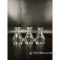 Clear Glass Bud Conferned Vase για διακόσμηση στο σπίτι